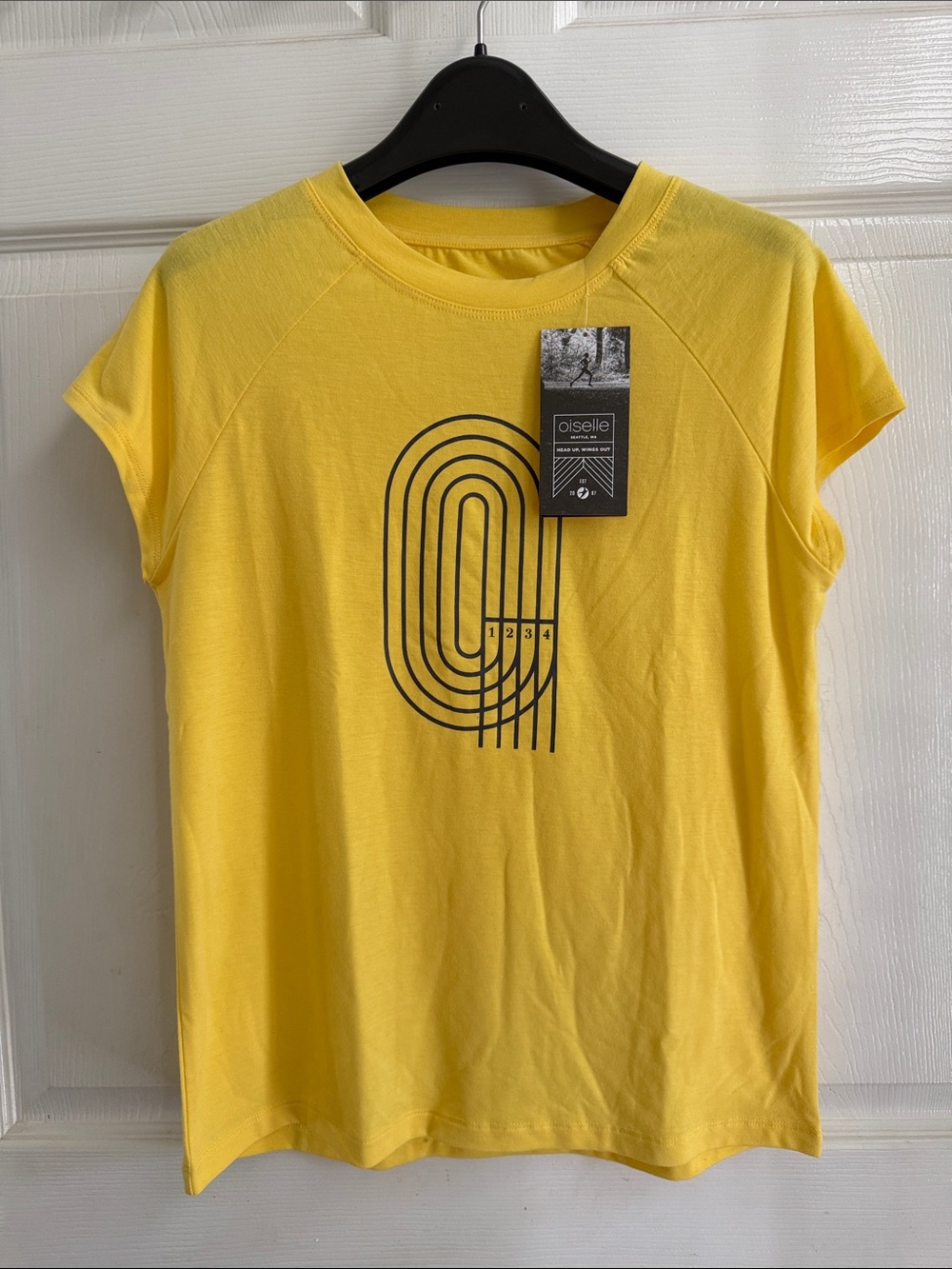 NWT oiselle Track Cap sleeve Tee